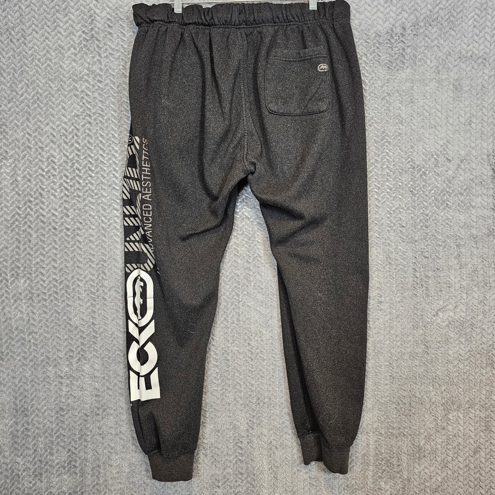 Ecko Unltd Mens 2X Charcoal Grey Advanced Aesthetics Jogger Sweatpants Logo